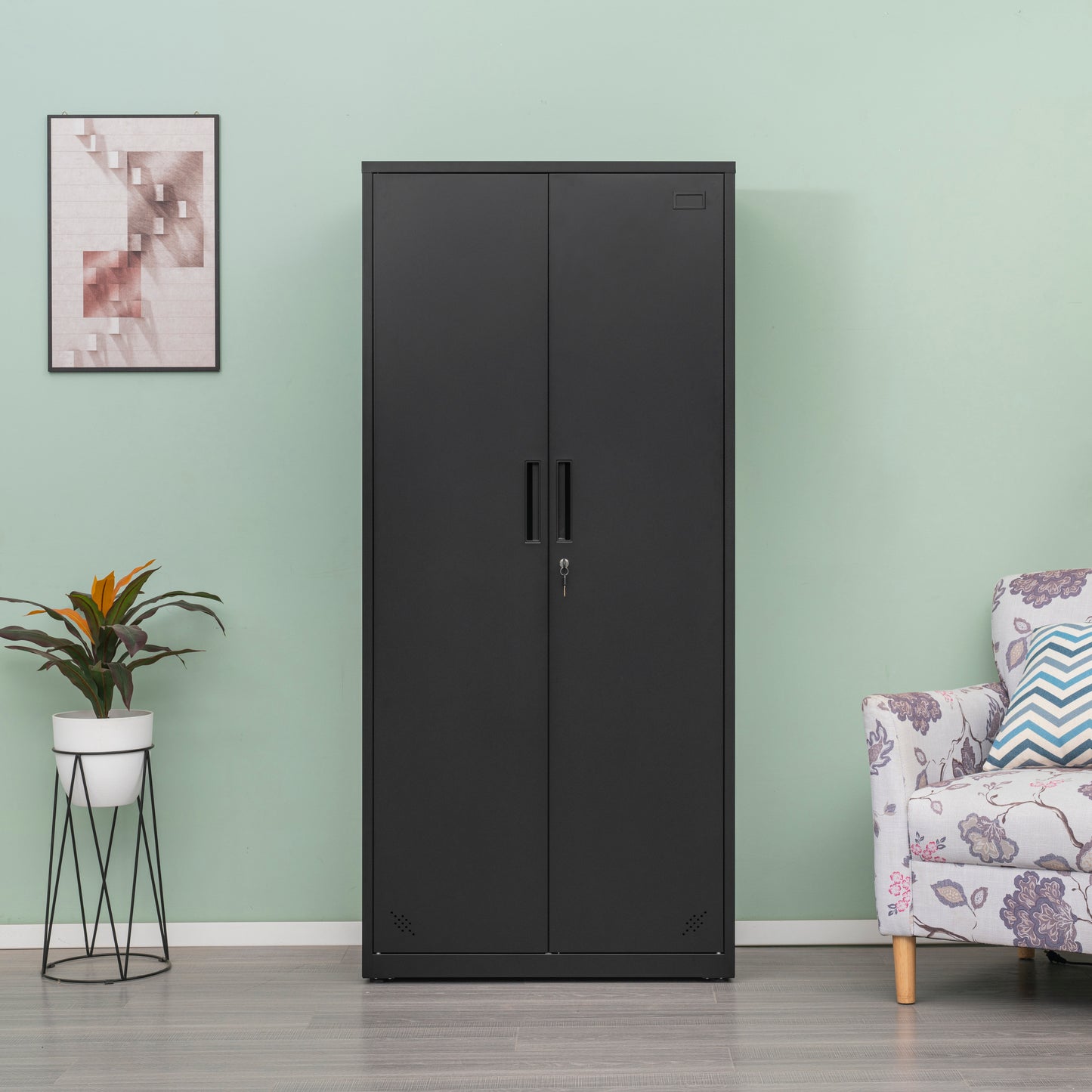 Space Max Storage Cabinet - Black