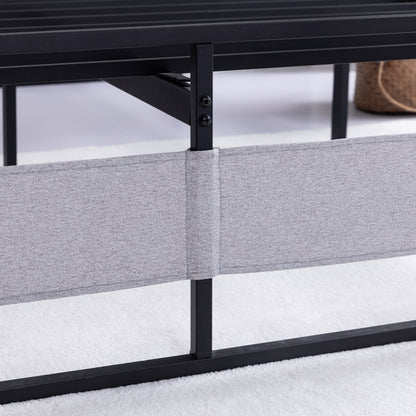 Ovi King Size Metal Bed Frame - Gray