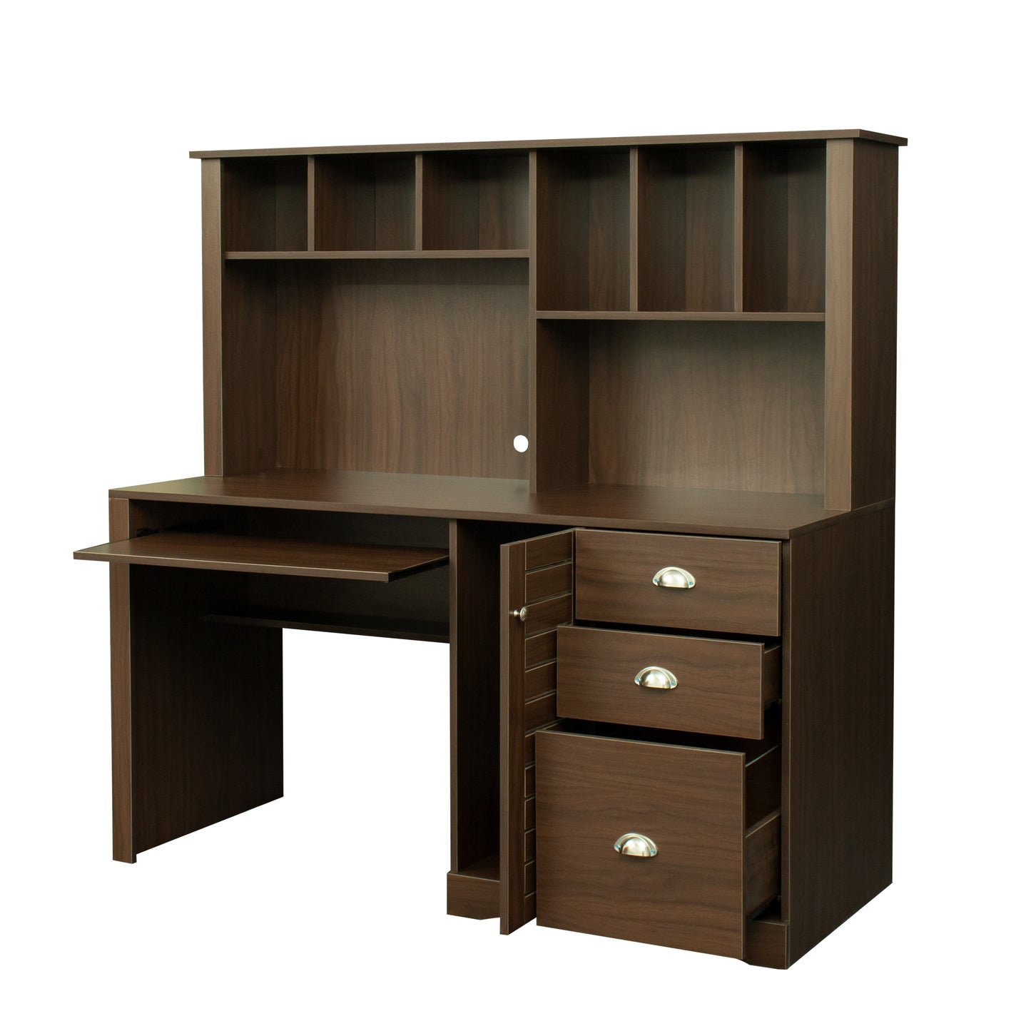 Walnut Haven Computer Desk