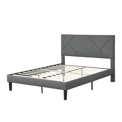 ElegantDreams Upholstered Queen Bed Frame