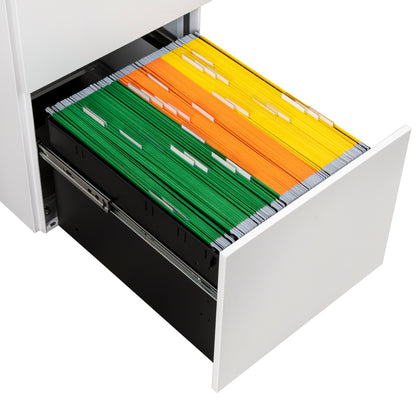 Secure File Cabinet - White