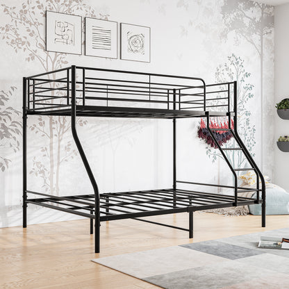 The Diamond Twin-Over-Full Metal Bunk Bed -Black
