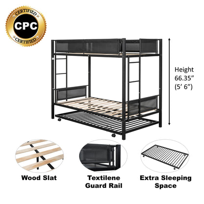 Harmony Haven Twin Trundle Bunk Bed