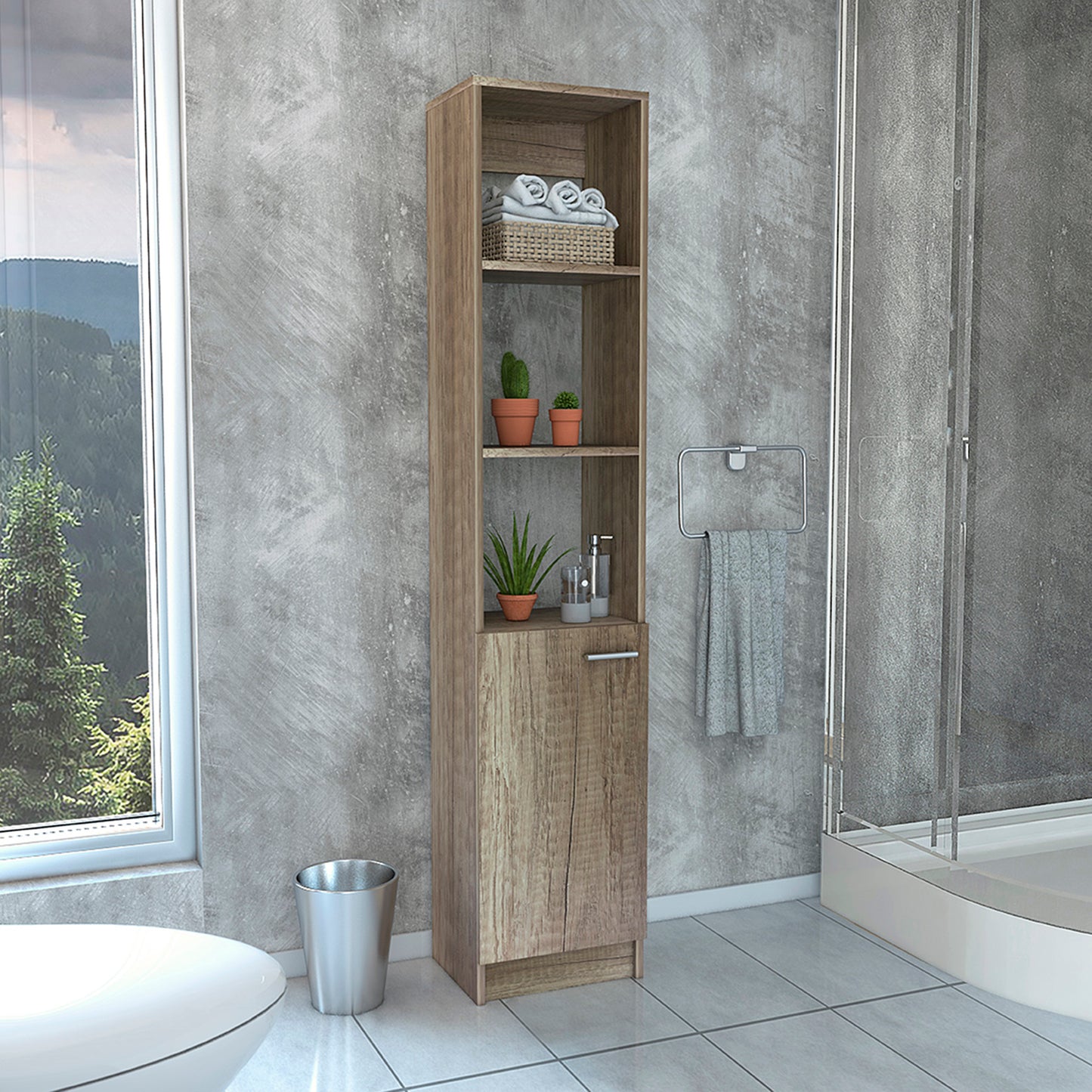 Malaga Linen Cabinet - Pine