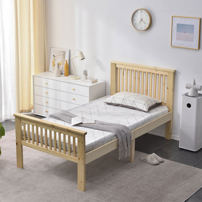 Go Green Woods Jassmine Solid Wood Platform Pine Twin Bed
