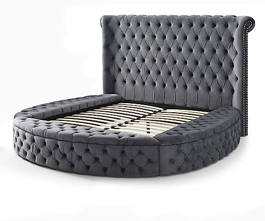 Go Green Woods Elizabeth Upholstered Round Storage King Bed