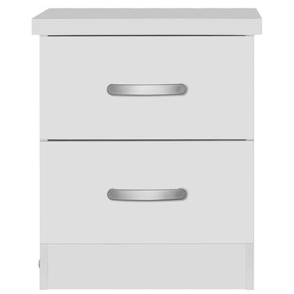 Go Green Woods Cindy Faux Wood 2 Drawer Nightstand
