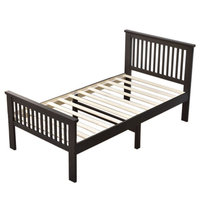 Go Green Woods Jassmine Solid Wood Platform Pine Twin Bed