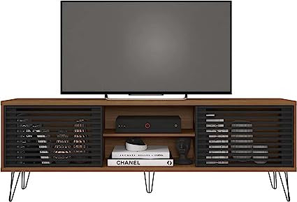 Go Green Woods Frizz Mid-Century Modern TV Stand for 70 Inch TV