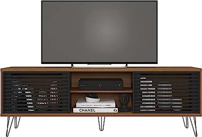 Go Green Woods Frizz Mid-Century Modern TV Stand for 70 Inch TV