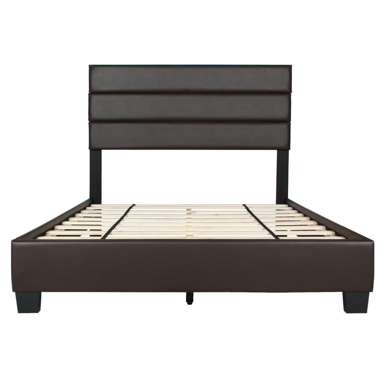 Go Green Woods Napoli Faux Leather Upholstered Platform Bed Queen
