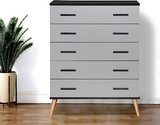 Go Green Woods Eli Mid-Century Modern 5 Drawer Chest