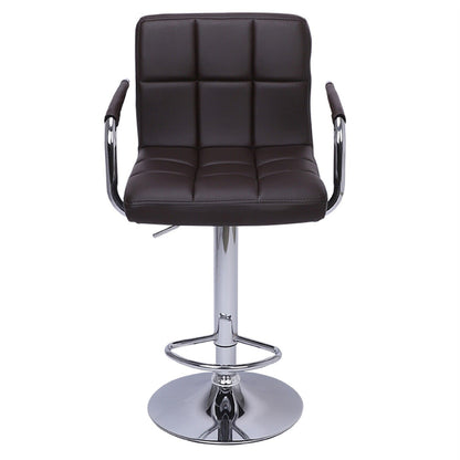 Go Green Woods Adjustable Bartstool with Metal Armrests (Red)