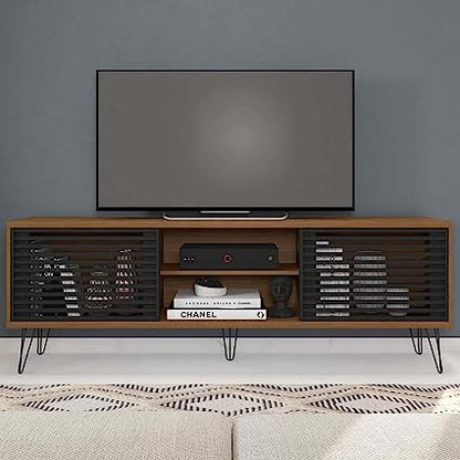 Go Green Woods Frizz Mid-Century Modern TV Stand for 70 Inch TV