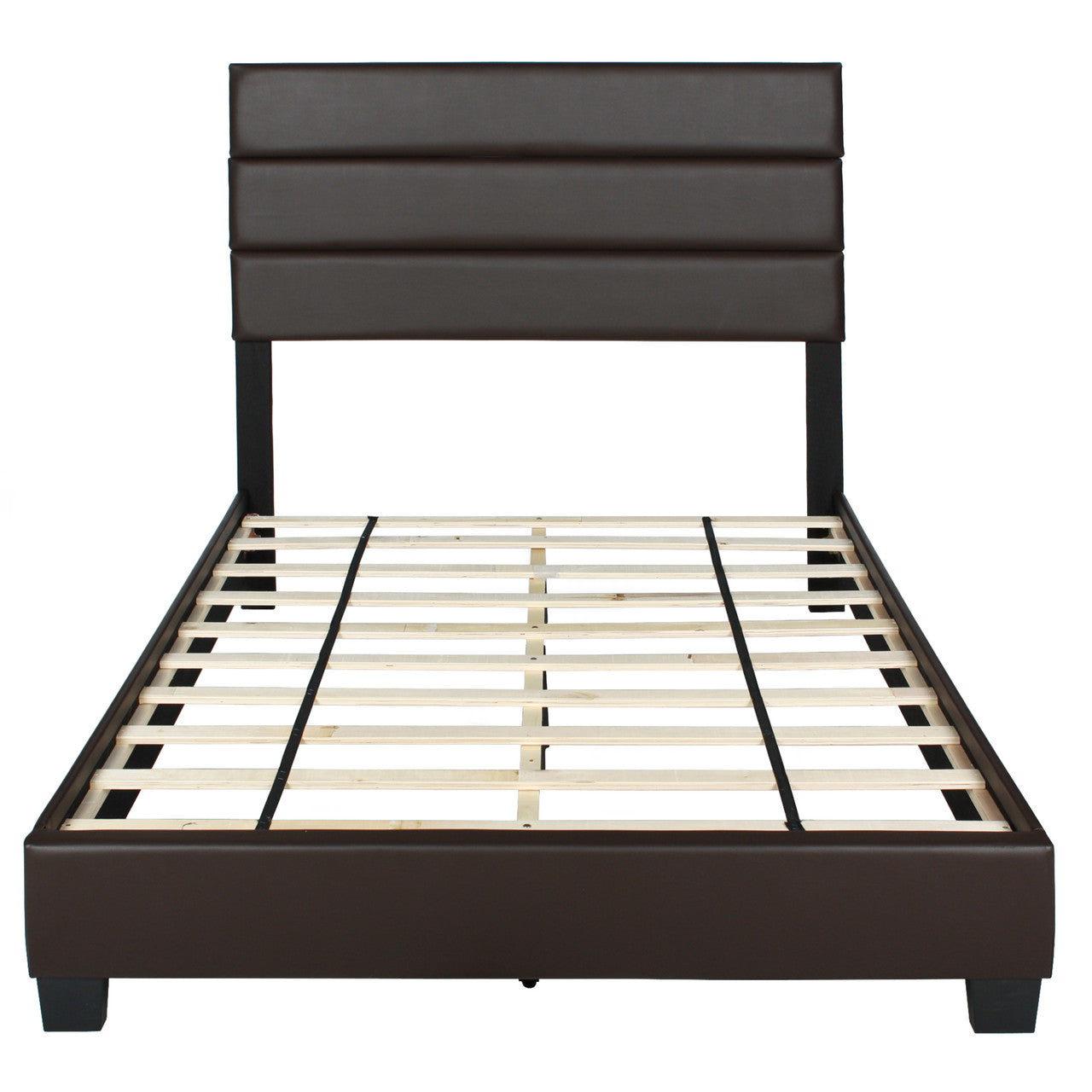 Go Green Woods Napoli Faux Leather Upholstered Platform Bed Queen