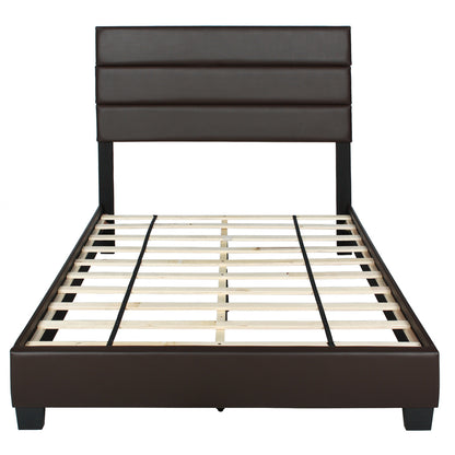 Go Green Woods Napoli Faux Leather Upholstered Platform Bed Queen