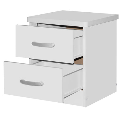 Go Green Woods Cindy Faux Wood 2 Drawer Nightstand