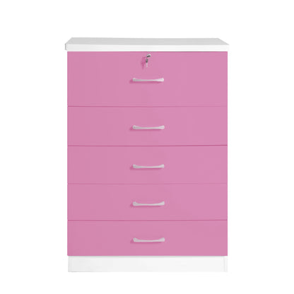 Go Green Woods Florence Wood 5 Drawer Dresser for Bedroom
