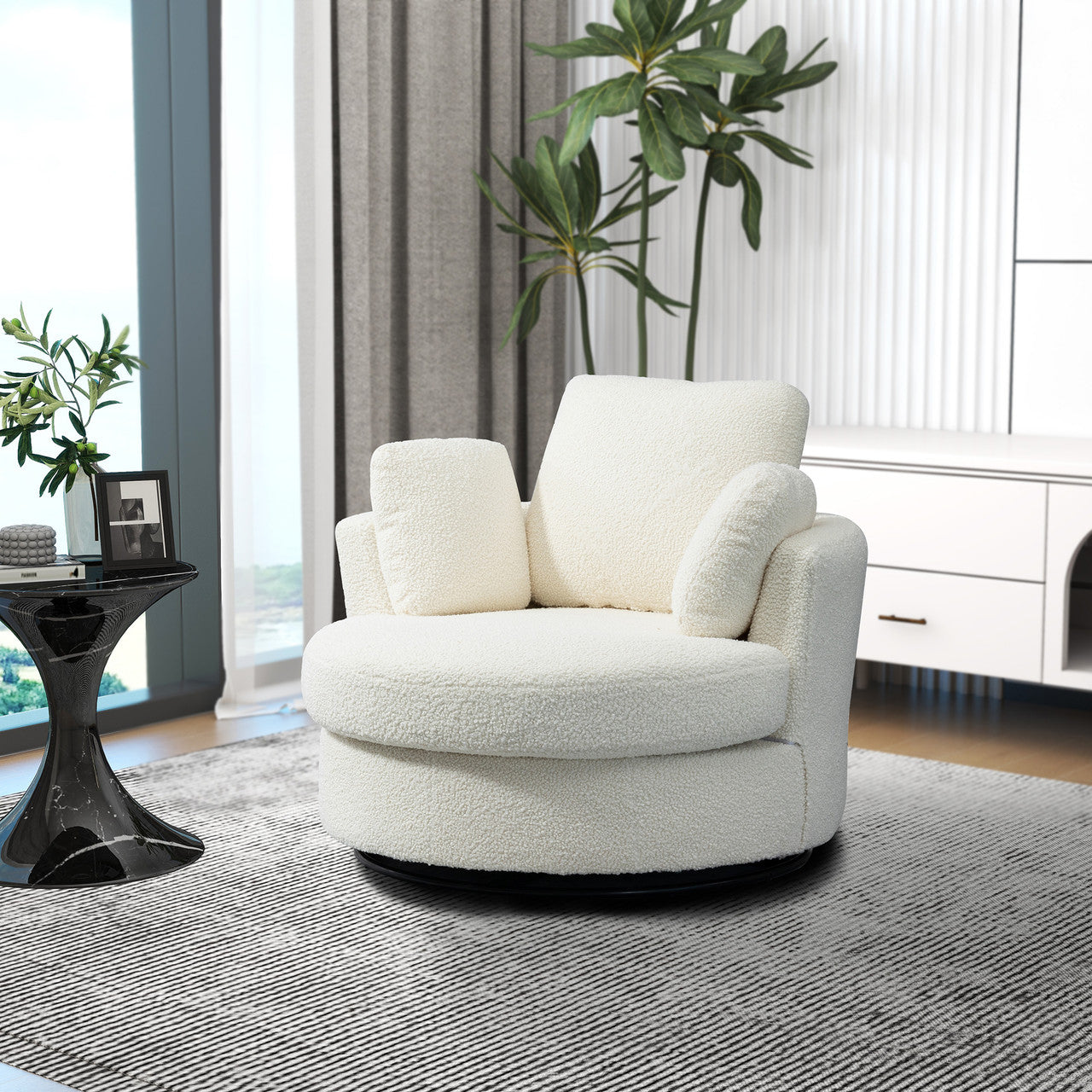 Golden Boucle Accent Chair