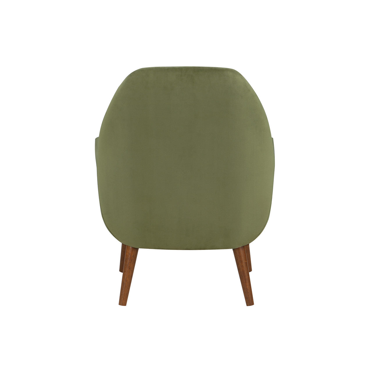 Astrid Green Velvet Mid-Century Arm Chair
