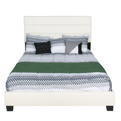 Go Green Woods Napoli Faux Leather Upholstered Platform Bed Queen