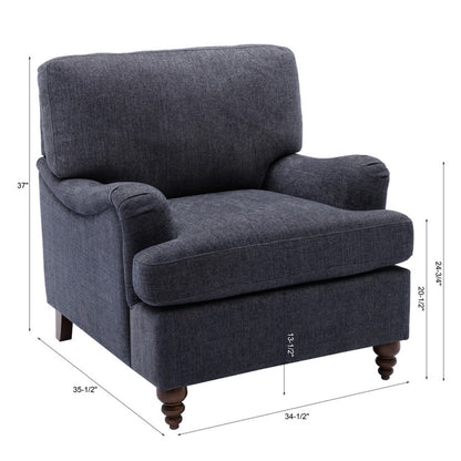 Navy Classic Candor Arm Chair