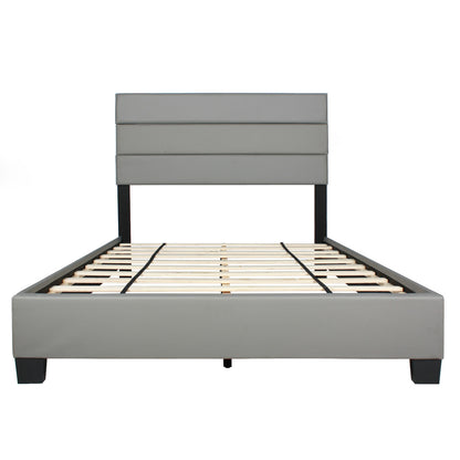 Go Green Woods Napoli Faux Leather Upholstered Platform Bed Queen