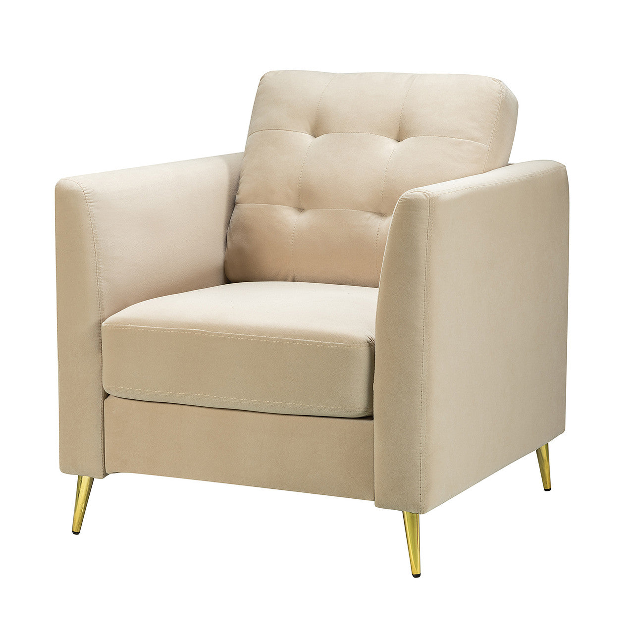 Luxe Metal Club Chair