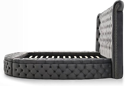 Go Green Woods Elizabeth Upholstered Round Storage King Bed