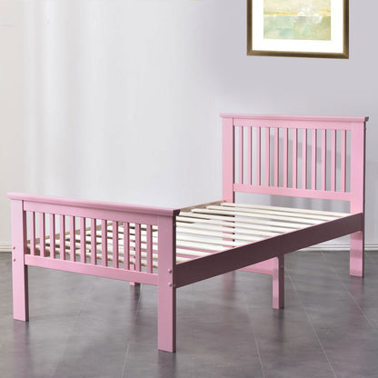 Go Green Woods Jassmine Solid Wood Platform Pine Twin Bed
