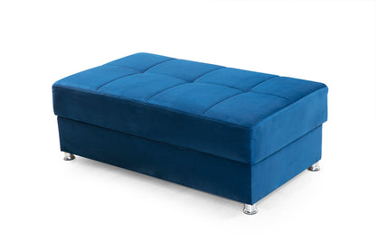 Paris Navy Ottoman