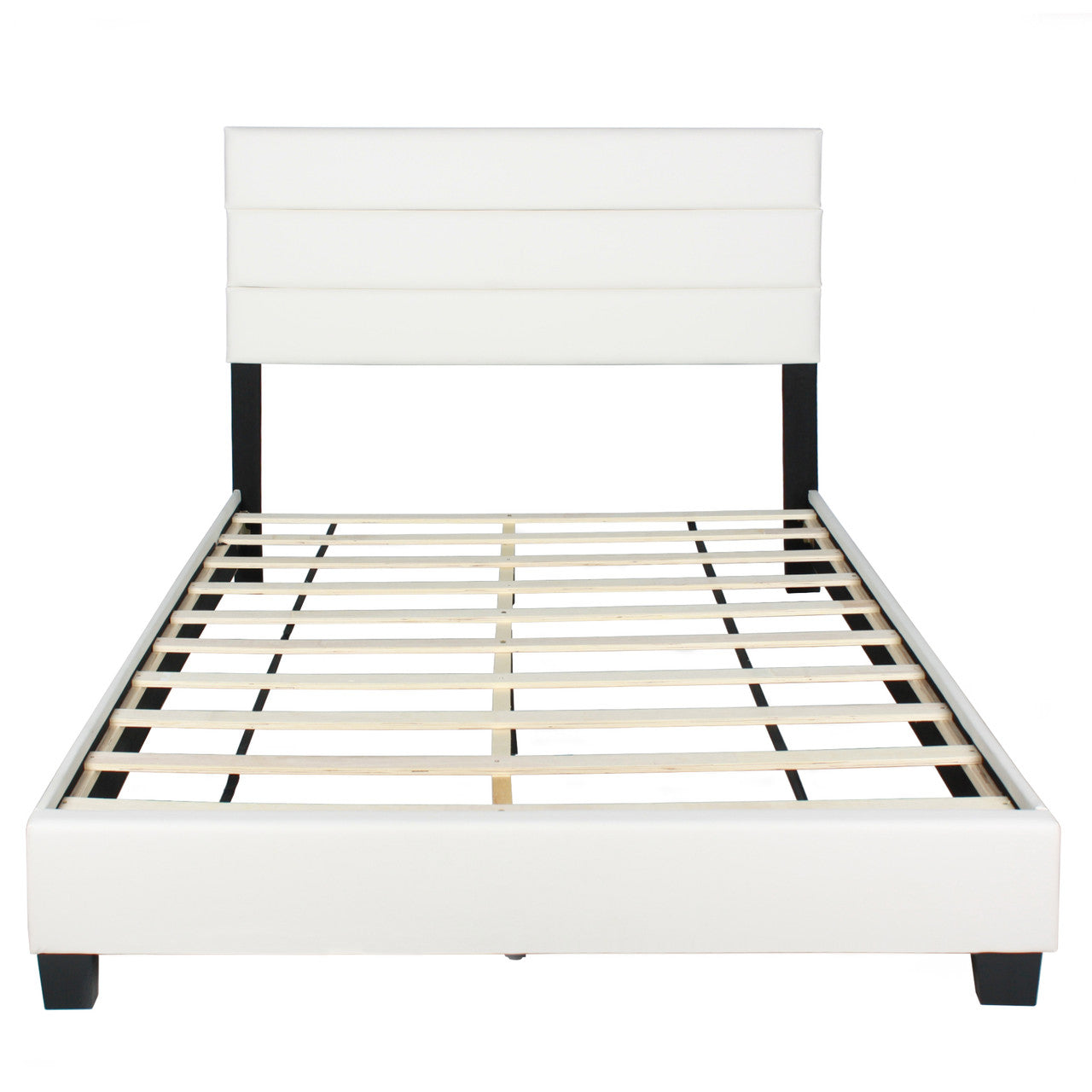 Go Green Woods Napoli Faux Leather Upholstered Platform Bed Queen