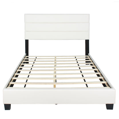 Go Green Woods Napoli Faux Leather Upholstered Platform Bed Queen