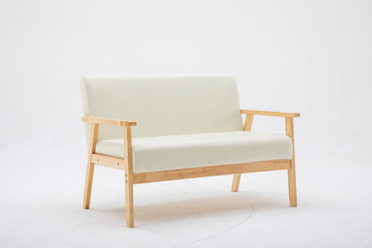 Sleek Silver Loveseat