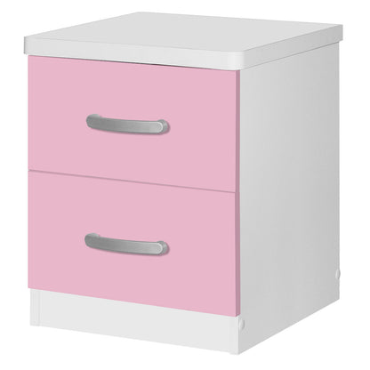 Go Green Woods Cindy Faux Wood 2 Drawer Nightstand
