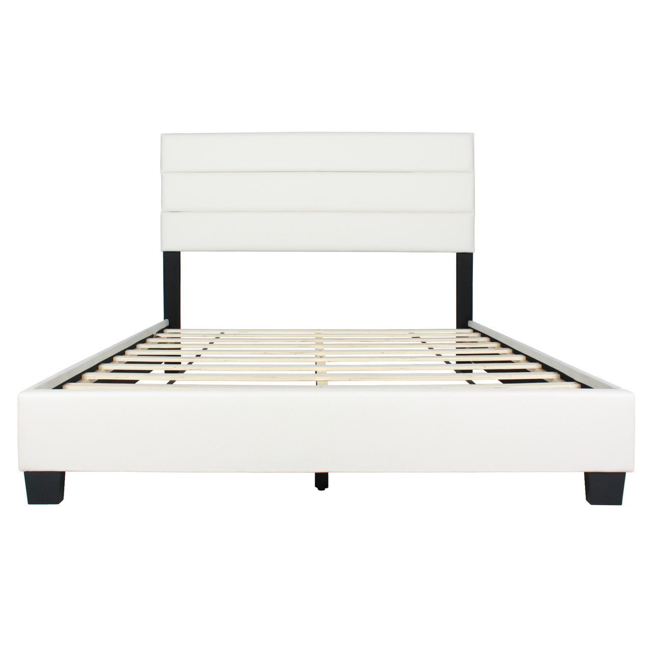 Go Green Woods Napoli Faux Leather Upholstered Platform Bed Queen