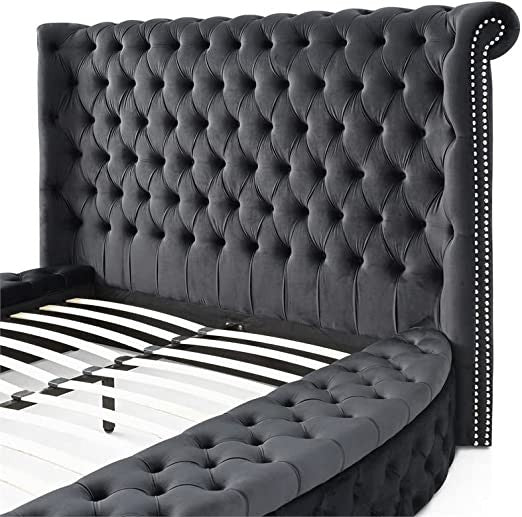 Go Green Woods Elizabeth Upholstered Round Storage King Bed