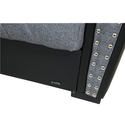 Salinas Gray Fabric Sofa Bed