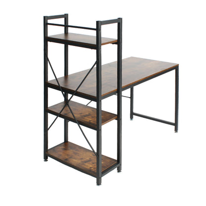 Go Green Woods Simon Wooden Computer Desk with Bookshelves 47 Inches
