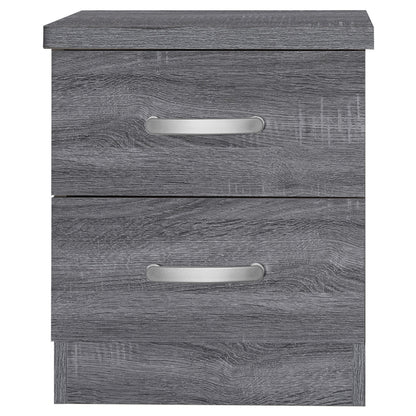 Go Green Woods Cindy Faux Wood 2 Drawer Nightstand