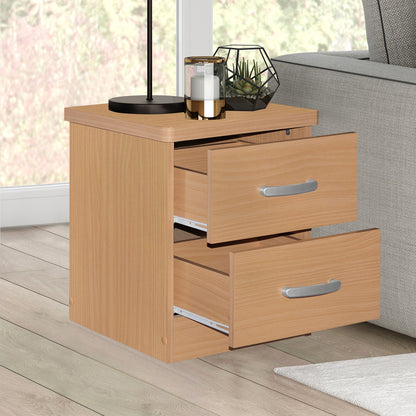 Go Green Woods Cindy Faux Wood 2 Drawer Nightstand