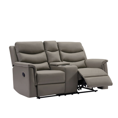 DreamSeat  2-Seater Motion Sofa Grey Pu