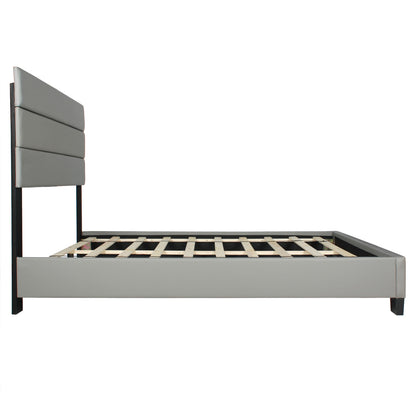 Go Green Woods Napoli Faux Leather Upholstered Platform Bed Queen