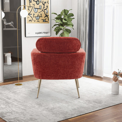Terracotta Chenille Leisure Chair