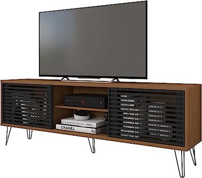 Go Green Woods Frizz Mid-Century Modern TV Stand for 70 Inch TV