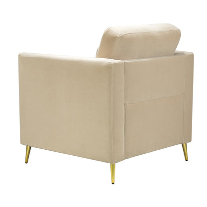 Luxe Metal Club Chair