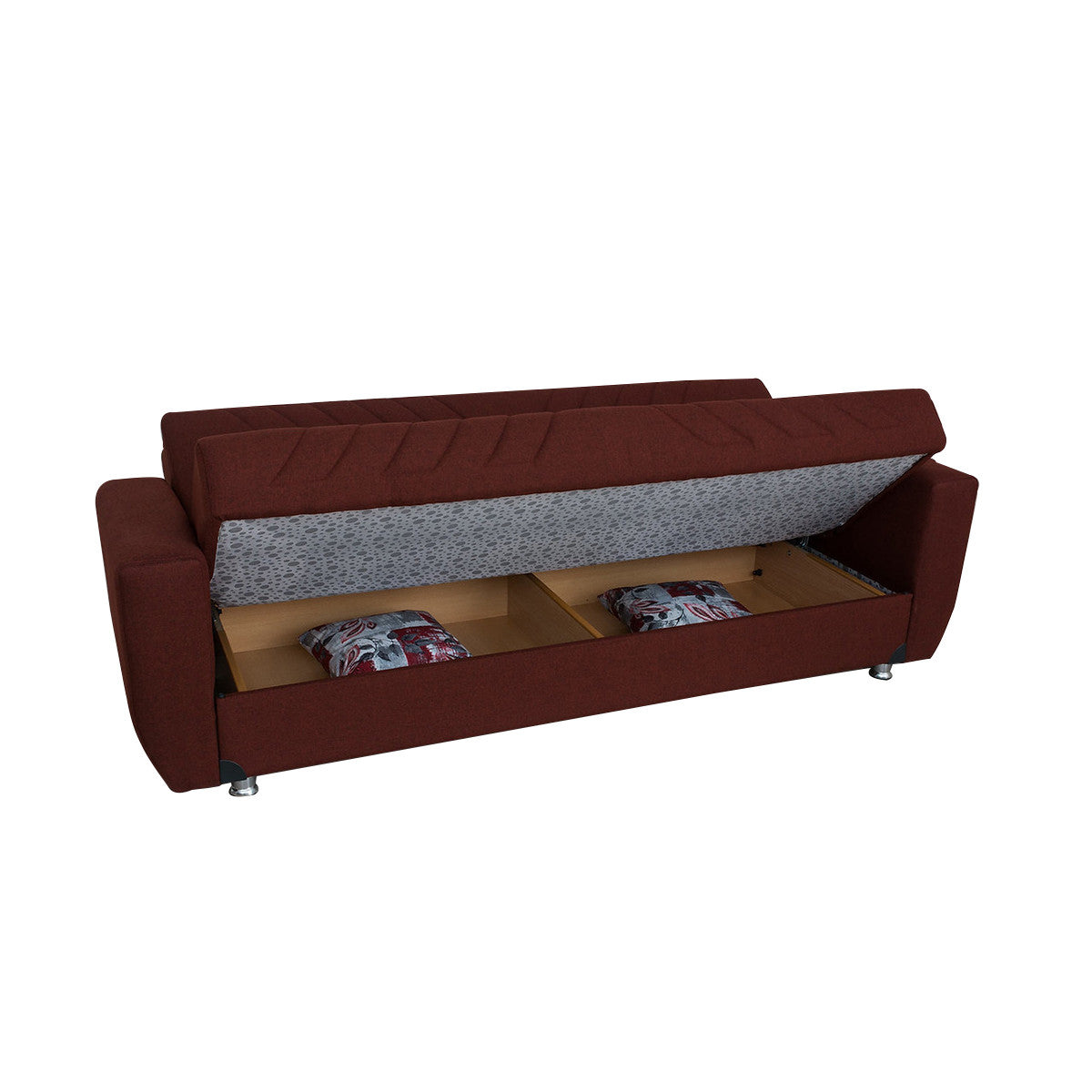 Jennifer Burgundy Fabric Sofa Bed