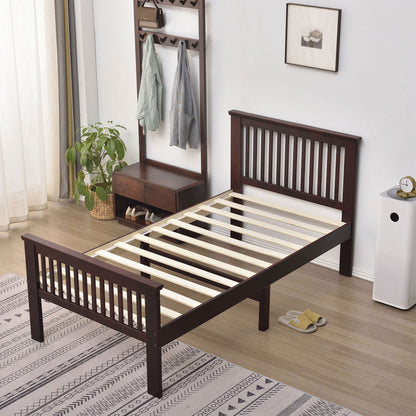 Go Green Woods Jassmine Solid Wood Platform Pine Twin Bed