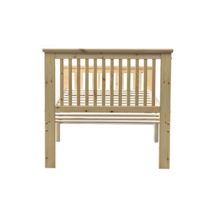 Go Green Woods Jassmine Solid Wood Platform Pine Twin Bed