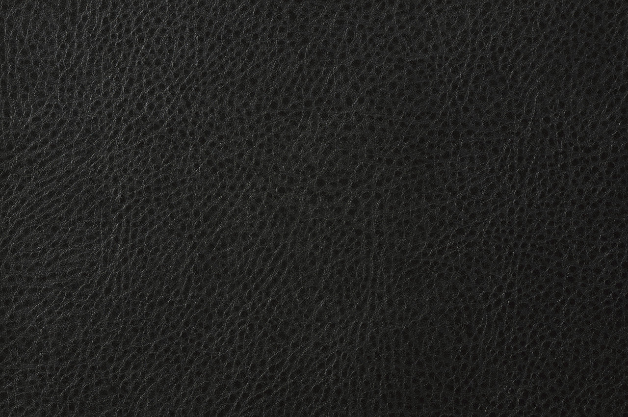 Retro Chic Black Faux Leather Loveseat